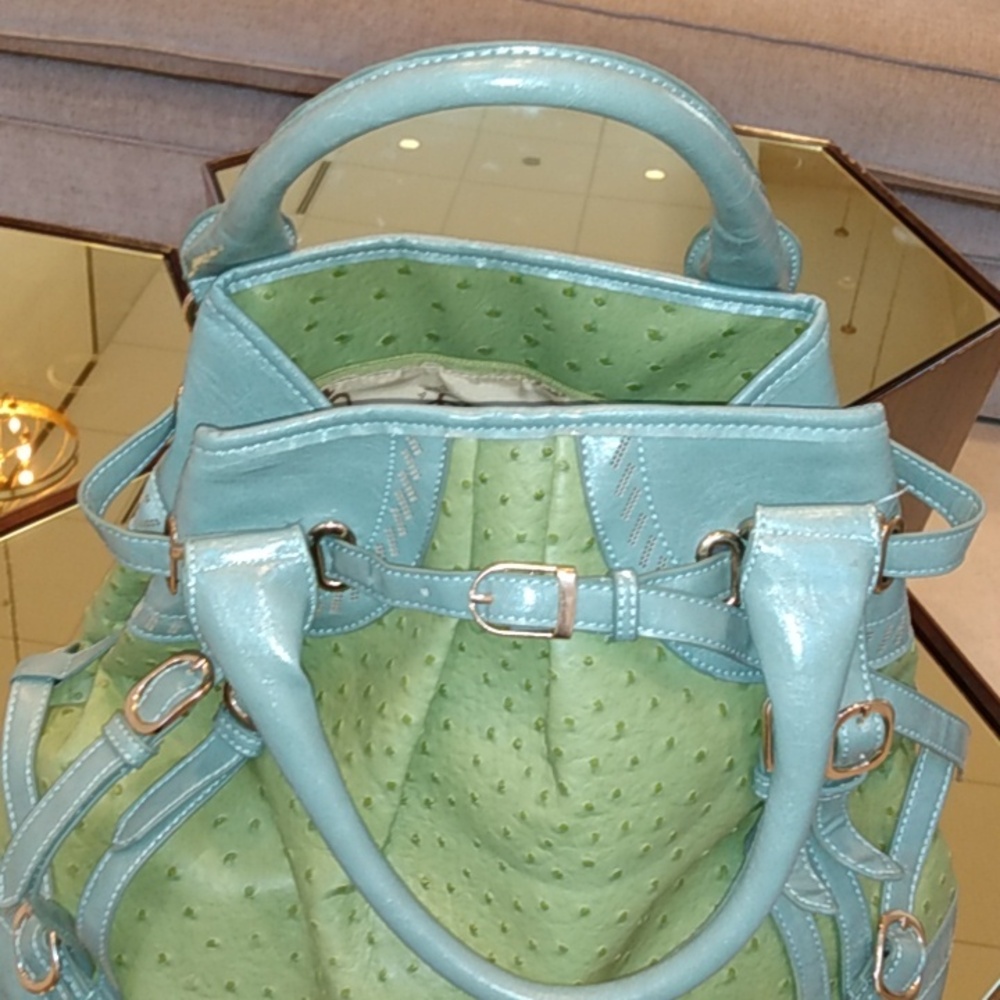 RARE Segolene Paris Embossed Strap Detail Bag - Picture 9 of 10